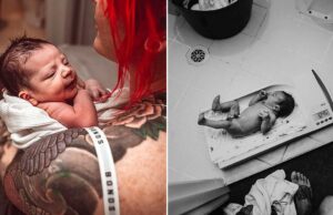 Σούπερ μαμά γέννησε το μωράκι της… όρθια στη ντουζιέρα του σπιτιού της! Σούπερ-μαμά-γέννησε-το-μωράκι-της…-όρθια-στη-ντουζιέρα-του-σπιτιού-της!