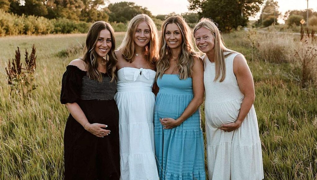 «Η καλύτερη σύμπτωση!»: 4 αδερφούλες έμειναν έγκυες ταυτόχρονα!