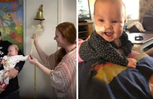 Μωράκι 5 μηνών κέρδισε τη μάχη με τον καρκίνο και χτύπησε το καμπανάκι της νίκης!