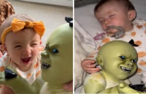 Μωράκι «ερωτεύτηκε» την πιο τρομακτική κούκλα – δεν την αποχωρίζεται ποτέ!