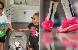 Ο Γιάννης Αντετοκούνμπο φοράει… ροζ παπούτσια με το όνομα της κόρης του!