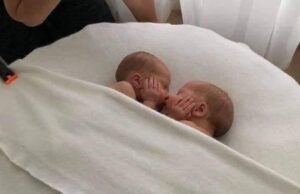 Η πιο τρυφερή στιγμή: νεογέννητα διδυμάκια φιλιούνται και κοιμούνται αγκαλιά