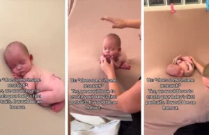 Νεογέννητο με δισχιδής ράχη ποζάρει για την πρώτη του γλυκιά φωτογράφιση