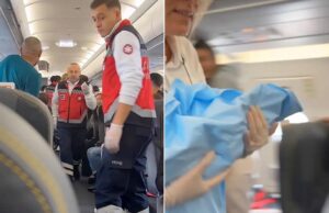 Γέννησε το… βιαστικό αγοράκι της λίγο πριν την απογείωση του αεροπλάνου!