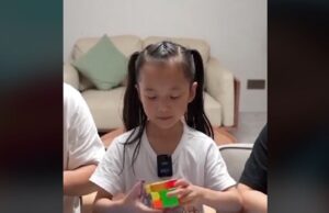 Εξάχρονη κατάφερε να λύσει τον κύβο Rubik σε λιγότερο από 6 δευτερόλεπτα
