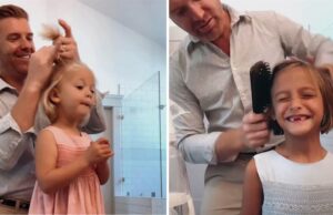 Μπαμπάς χτενίζει κάθε πρωί τις 7 κόρες του για να περνά χρόνο μαζί τους