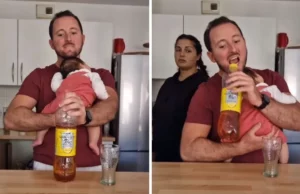 Ξεκαρδιστικό βίντεο: Μπαμπάς δεν μπορεί να κάνει τίποτε με το μωρό αγκαλιά – Η μαμά; Κάνει τα πάντα!