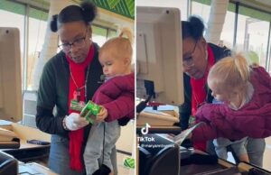 Υπάλληλος καταστήματος βοήθησε νηπιάκι που ούρλιαζε να ηρεμήσει