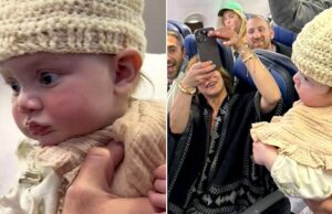 Γλυκύτατη άγνωστη έπλεξε σκουφάκι για το μωράκι που καθόταν δίπλα της στην πτήση