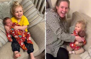 2χρονη συναντά για 1η φορά τον νεογέννητο αδερφούλη της και τον… ερωτεύεται!