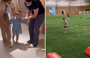 Νήπιο περπάτησε 1η φορά μετά από δύσκολη εγχείρηση στη σπονδυλική στήλη!