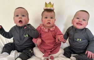 Τριδυμάκια με ελάχιστες πιθανότητες να ζήσουν έγιναν 1 έτους!