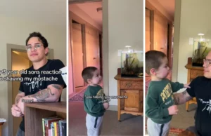 Viral Tik Tok βίντεο: Τρίχρονο αγοράκι δεν αγκιαλιάζει τον μπαμπά του γιατί ξύρισε το μούσι του