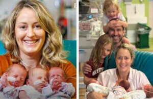 Μαμά γέννησε πρόωρα τα τριδυμάκια της στη γιορτή της μητέρας!