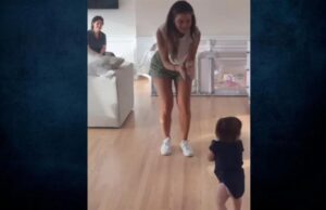 Συγκίνηση για τη Μ. Μενούνος: η 13 μηνών κόρη της έκανε τα πρώτα της βήματα!