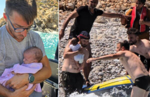 Τήλος: Συγκίνησε ο λιμενικός που διέσωσε το 50ημερών βρέφος